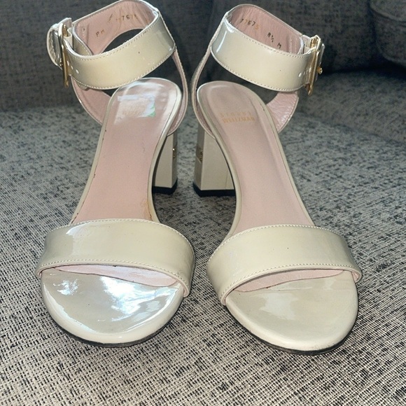 Stuart Weitzman Patent Leather Sandal Size 8.5 M - Picture 4 of 16